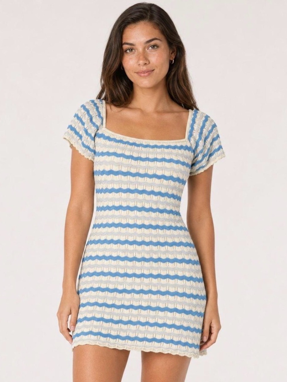 Hollister Crochet striped dress